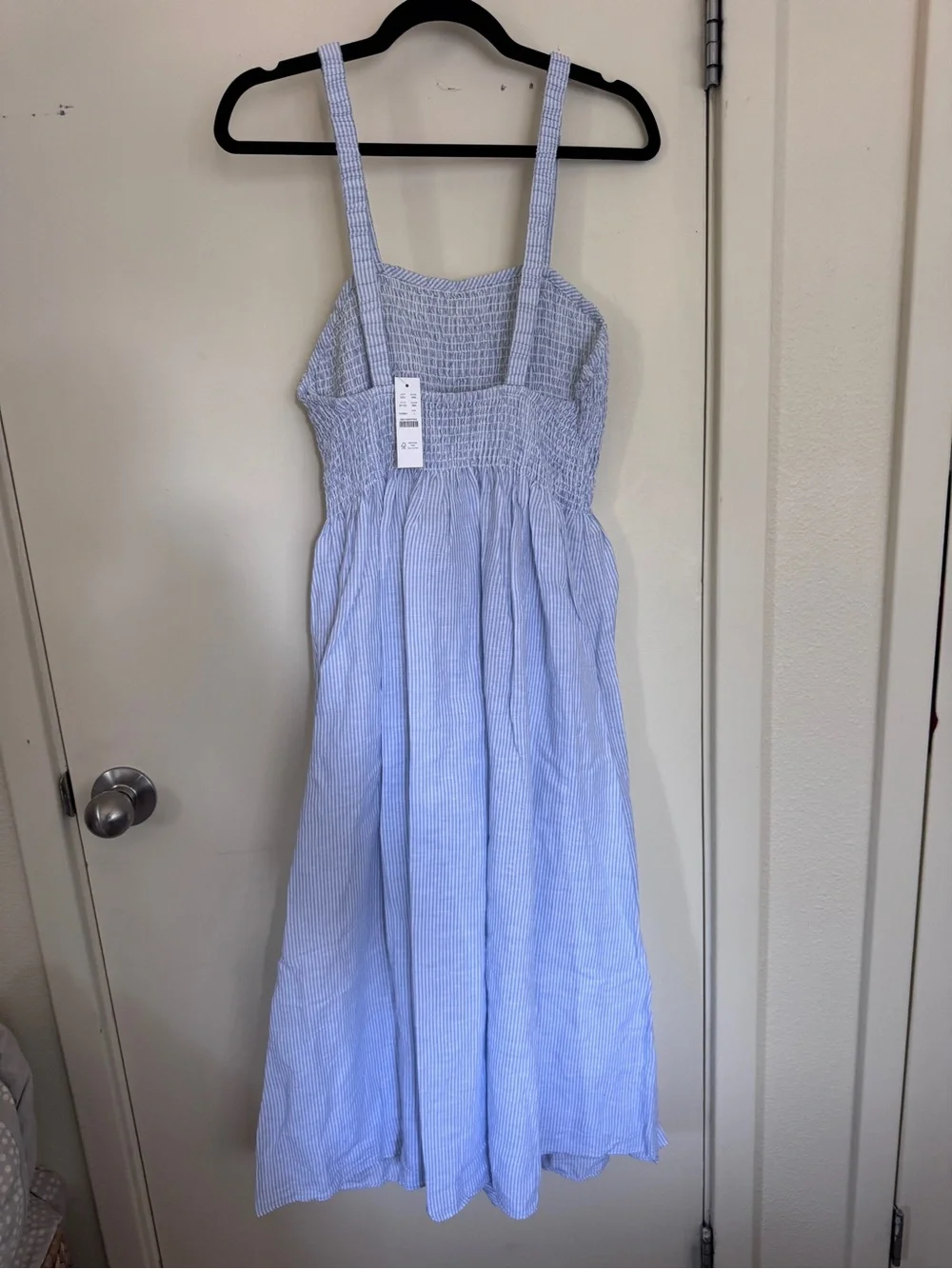 J Crew Light Blue Smocked dress